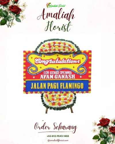 Bunga Papan Congratulation di The Rinra Makassar